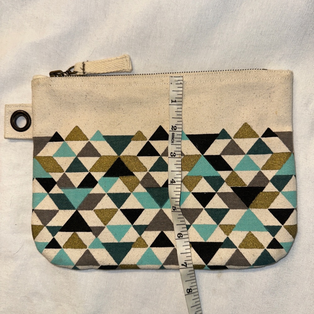 Danica Studio Chevron Lined Pouch/ Cosmetic Bag - Picture 2 of 3